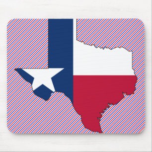 Tapis De Souris Carte de drapeau du Texas