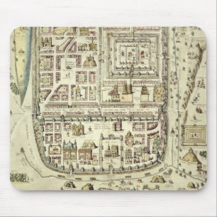 Tapis De Souris Carte de Jérusalem et des abords, de 'C