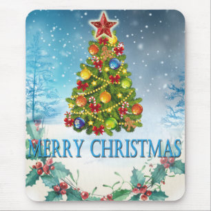 Tapis De Souris Carte de Joyeux Noël