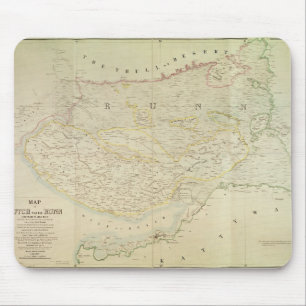 Tapis De Souris Carte de Kutch et de Runn, Inde, 1854
