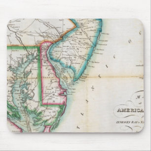 Tapis De Souris Carte de la côte américaine