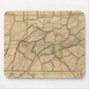 Tapis De Souris Carte de la Pennsylvanie