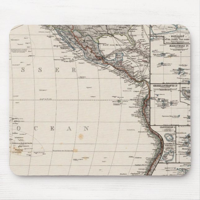 Tapis De Souris Carte de la Polynésie (Devant)