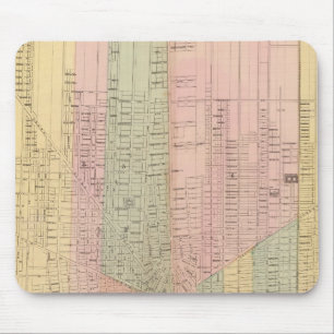 Tapis De Souris Carte de la ville de Détroit
