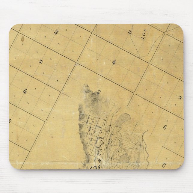 Tapis De Souris Carte De La Ville De Los Angeles (Devant)