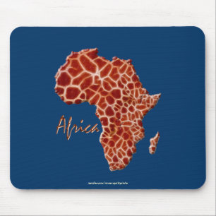 Tapis De Souris Carte de l'Afrique, le continent sombre