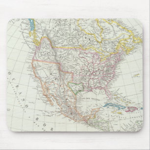 Tapis De Souris Carte de l'Amérique du Nord
