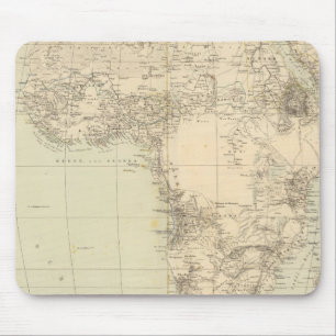 Tapis De Souris Carte de l'Atlas africain montrant les colonies