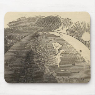 Tapis De Souris Carte de l'hémisphère occidental par Goodrich