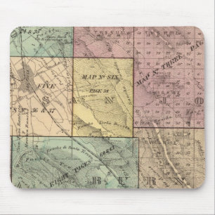 Tapis De Souris Carte de l'index Père Noël Clara Co