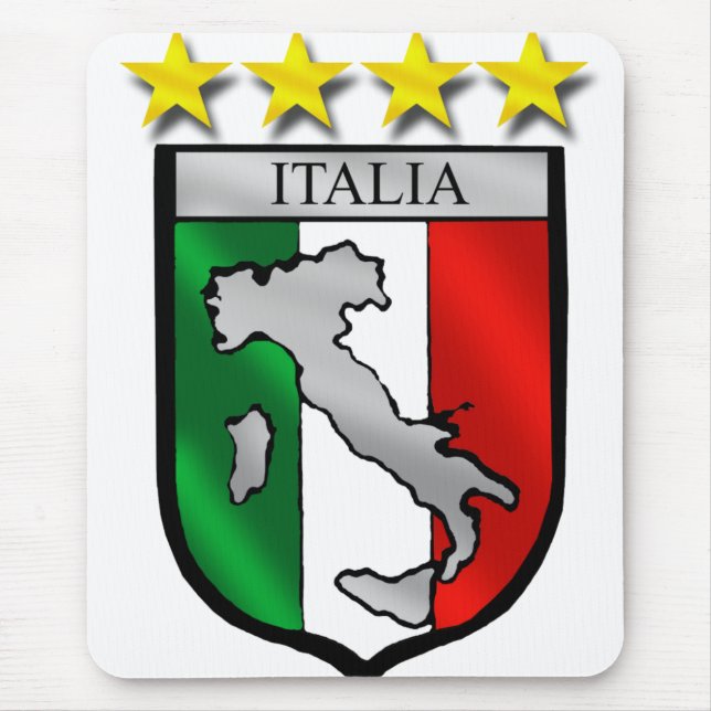 Tapis De Souris carte de l'Italie de drapeau de l'Italie de (Devant)