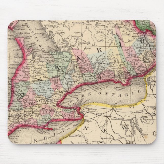 Tapis De Souris Carte de l'Ontario par Mitchell (Devant)