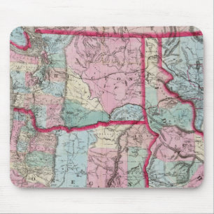 Tapis De Souris Carte de l'Oregon, Washington, Idaho