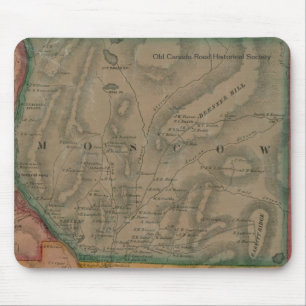 Tapis De Souris Carte de Moscou, Maine 1860 - Mousepad