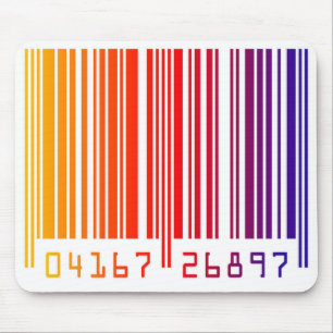 Tapis De Souris Carte de souris à code barre coloré