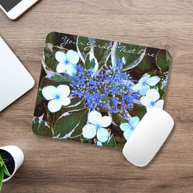 Tapis De Souris Carte de souris d'Hydrangée Bleue Variée (Créateur téléchargé)
