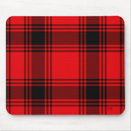 Tapis De Souris Carte de souris initiale rouge et noire