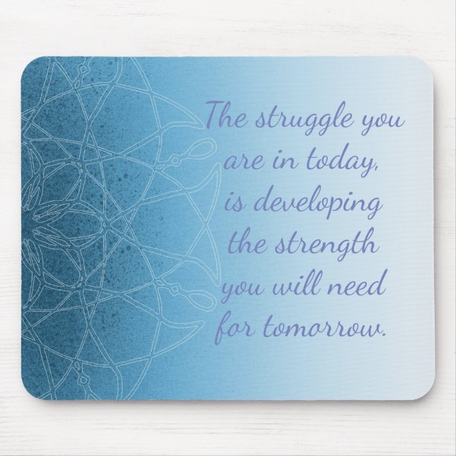 Tapis De Souris Carte de souris Inspiration Mandala Mystique Bleu (Devant)