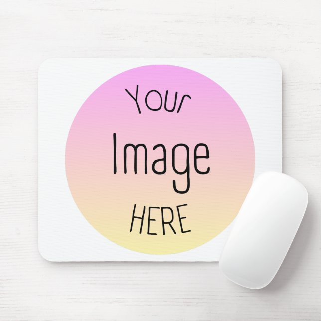 Tapis De Souris Carte de souris photo ou logo personnalisé - Perso (Avec souris)