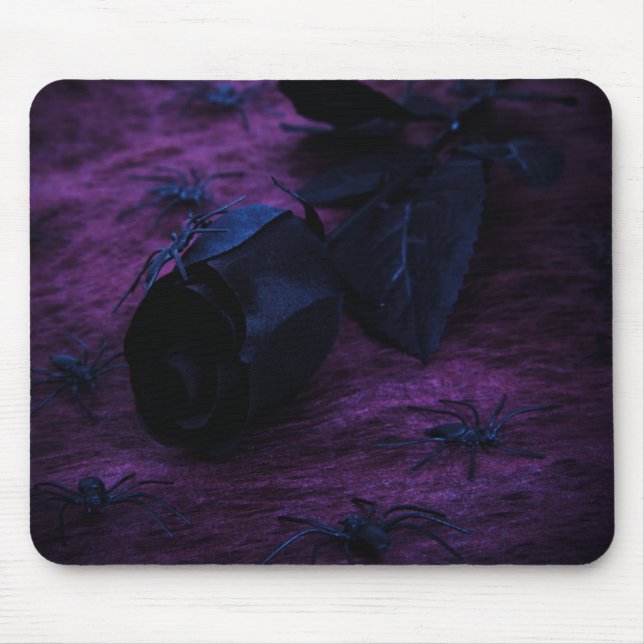 Tapis De Souris Carte de souris Rose noir (Devant)