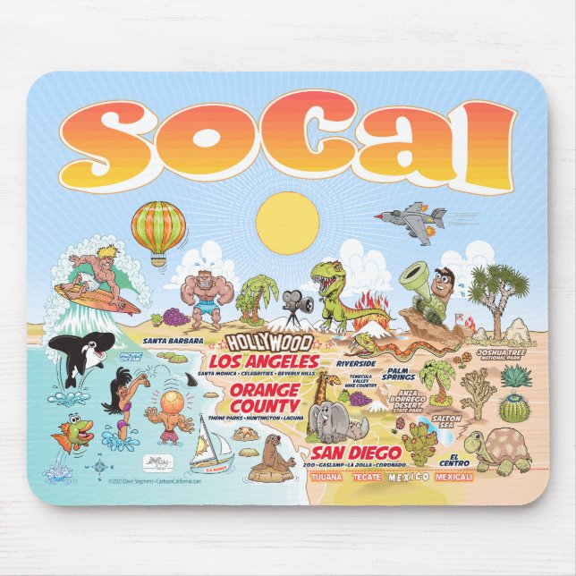Tapis De Souris Carte de souris SoCal Ultimate (Devant)