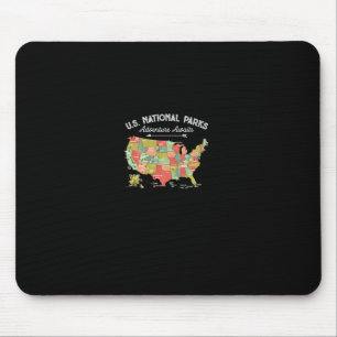 Tapis De Souris Carte de sweat-shirt des parcs nationaux Randonnée