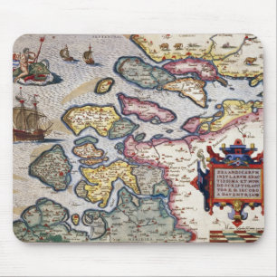 Tapis De Souris Carte de Zélande, c.1560