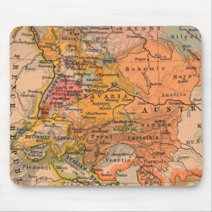 Tapis De Souris Carte des antiquités d'Europe centrale