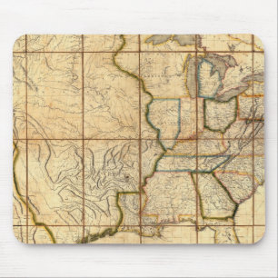 Tapis De Souris Carte des États-Unis 3