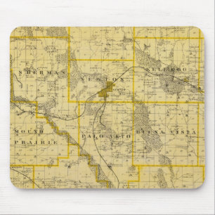 Tapis De Souris Carte du comté de Jasper, État de l'Iowa