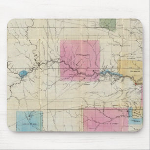 Tapis De Souris Carte du Kansas oriental