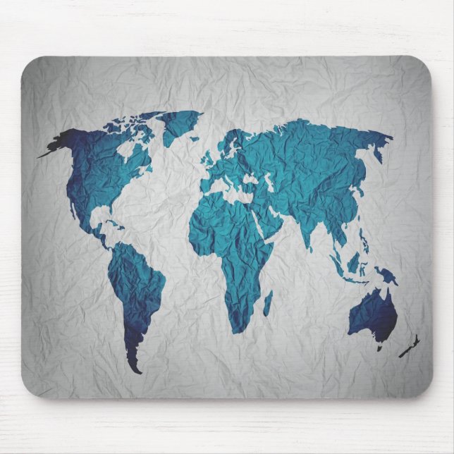 Tapis De Souris Carte du monde (Devant)