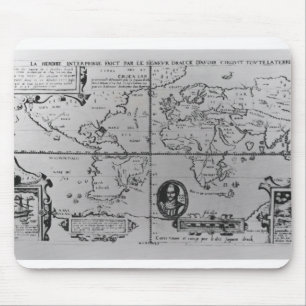 Tapis De Souris Carte du monde affectant les expéditions