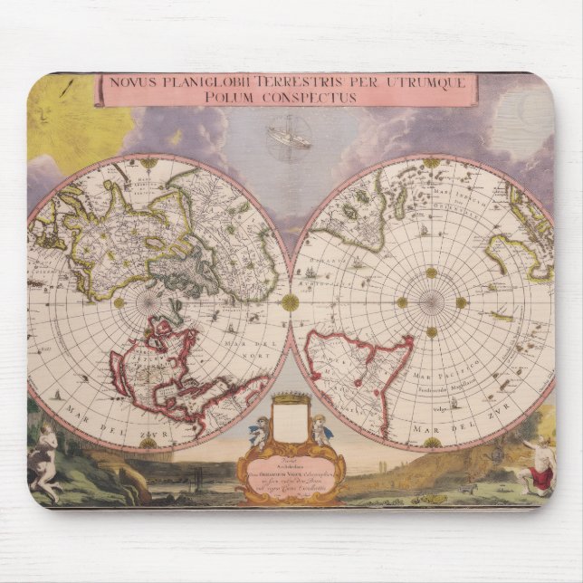 Tapis De Souris Carte du monde antique (Devant)
