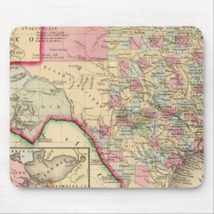 Tapis De Souris Carte du Texas par Mitchell