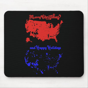 Tapis De Souris Carte électorale de 2024 Joyeux glissement de terr