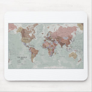 Tapis De Souris Carte exécutive du monde
