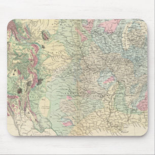 Tapis De Souris Carte géologique américaine
