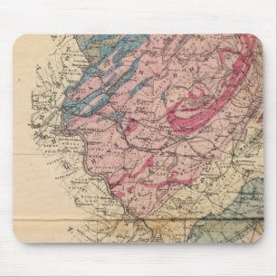 Tapis De Souris Carte géologique du New Jersey