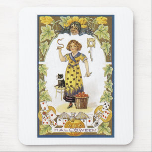 Tapis De Souris Carte Halloween vintage