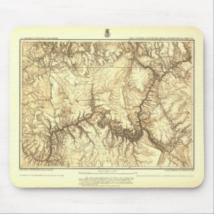 Tapis De Souris Carte historique de canyon grand