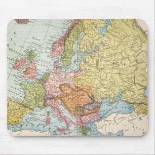 TAPIS DE SOURIS CARTE : L'EUROPE, 1885