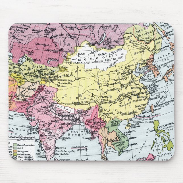 TAPIS DE SOURIS CARTE : L'EUROPE EN ASIE (Devant)
