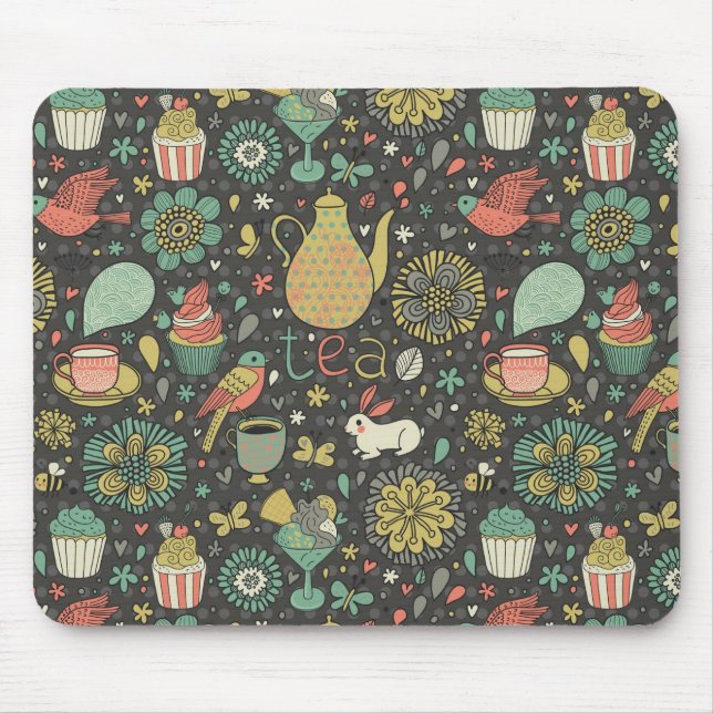 Tapis De Souris Carte lumineuse savoureuse de thé (Devant)