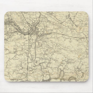Tapis De Souris Carte militaire des États-Unis
