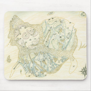 Tapis De Souris Carte non étiquetée de Trino