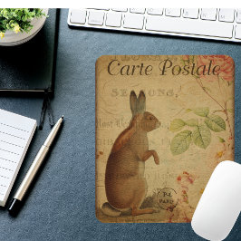 Tapis De Souris Carte postale Rabbit Reproduction vintage