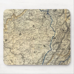 Tapis De Souris Carte Richmond et Louisville RR