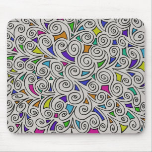 Tapis De Souris Carte Souris Avec Conception Abstraite