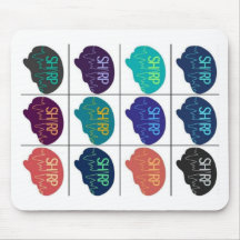 CARTE Souris multicolore SHARP